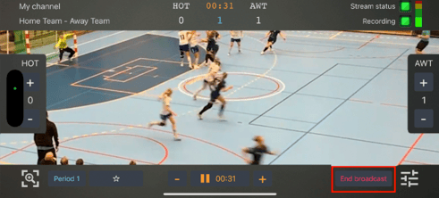 broacast end broadcast