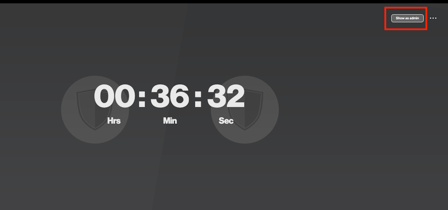 show as admin 36 min left